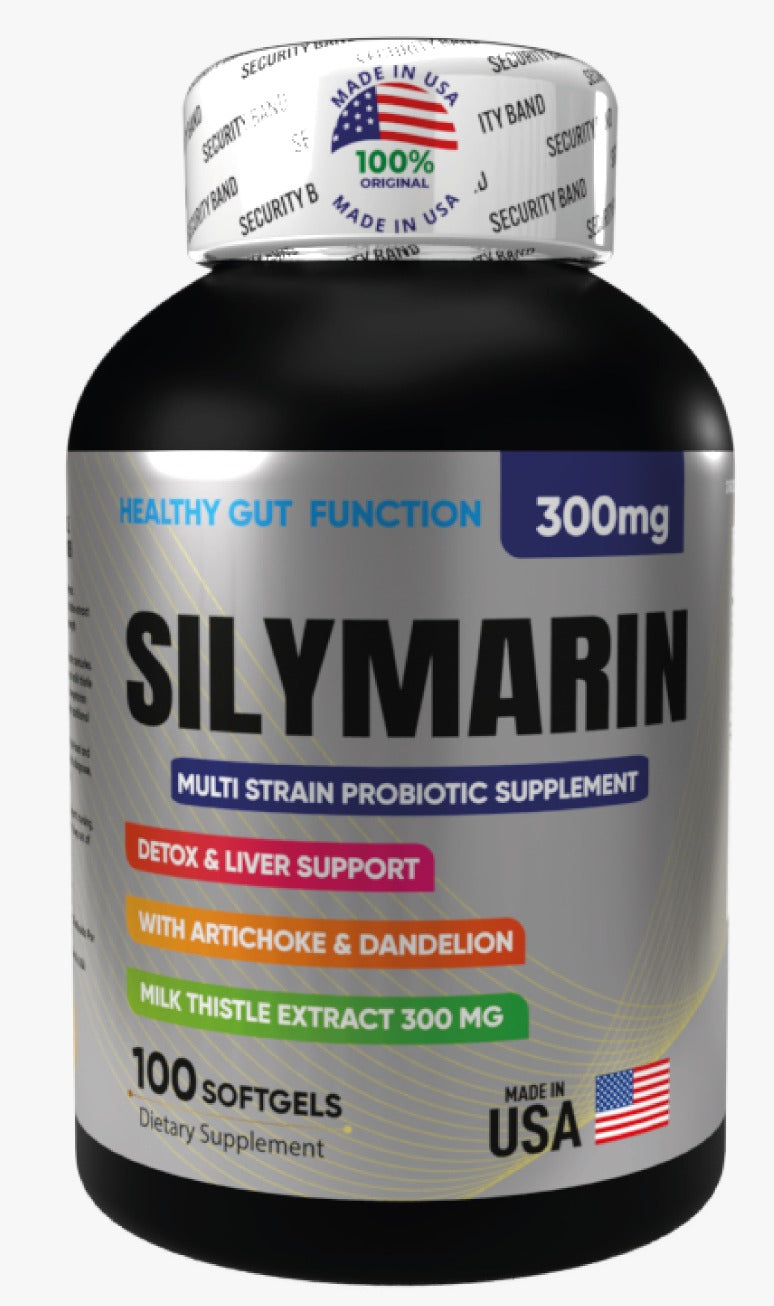 Silymarin - cápsulas de cardo mariano para protección y desintoxicación del hígado