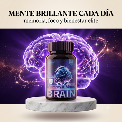 Memory Mood Brain — Cápsulas con Bacopa y DMAE para Memoria, Foco y Bienestar